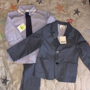 Toddler suit light gray from a boutique in NYC